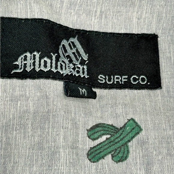 Molokai Surf Button Front Cactus Shirt sz S - Picture 4 of 6